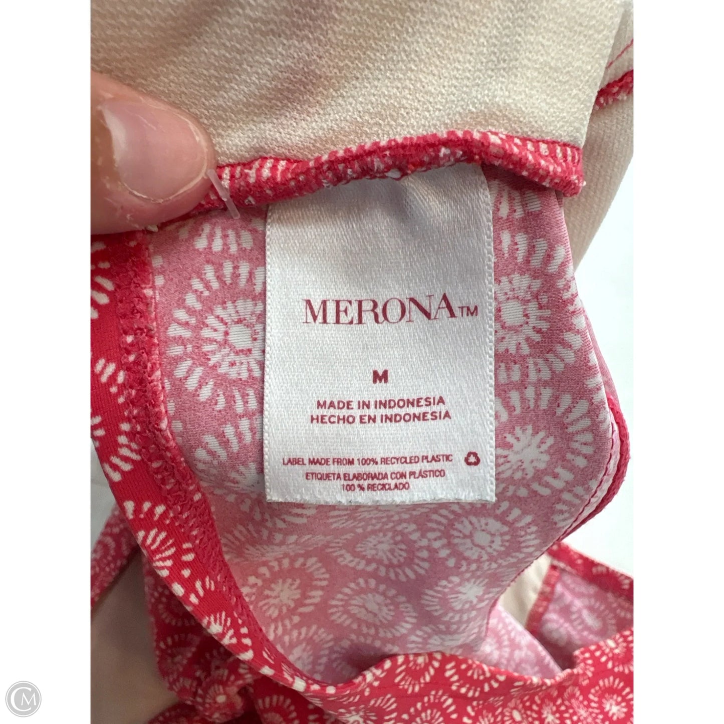 Swimsuit Top By Merona In Pink, Size: M