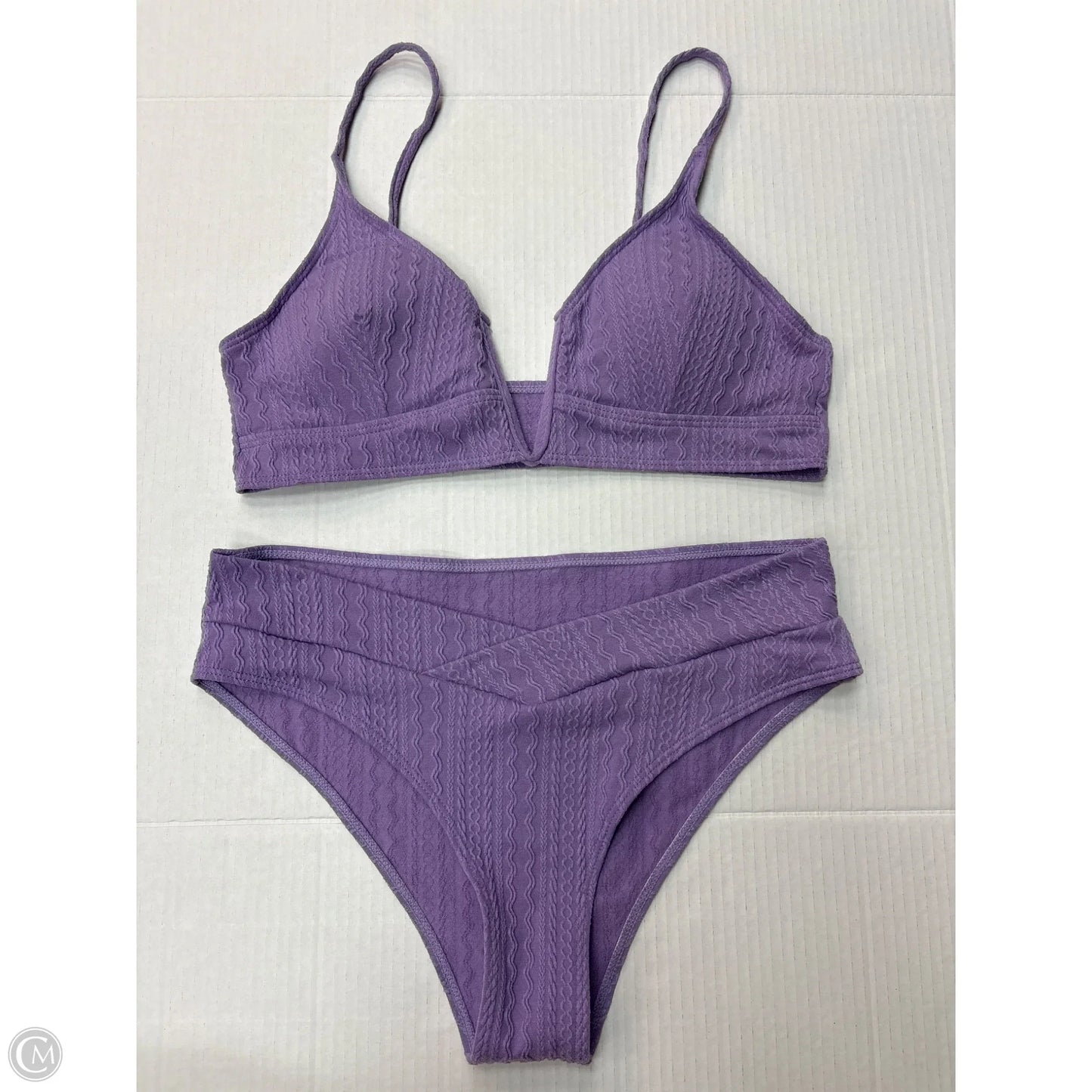 Swimsuit 2pc By Clothes Mentor In Purple, Size: L