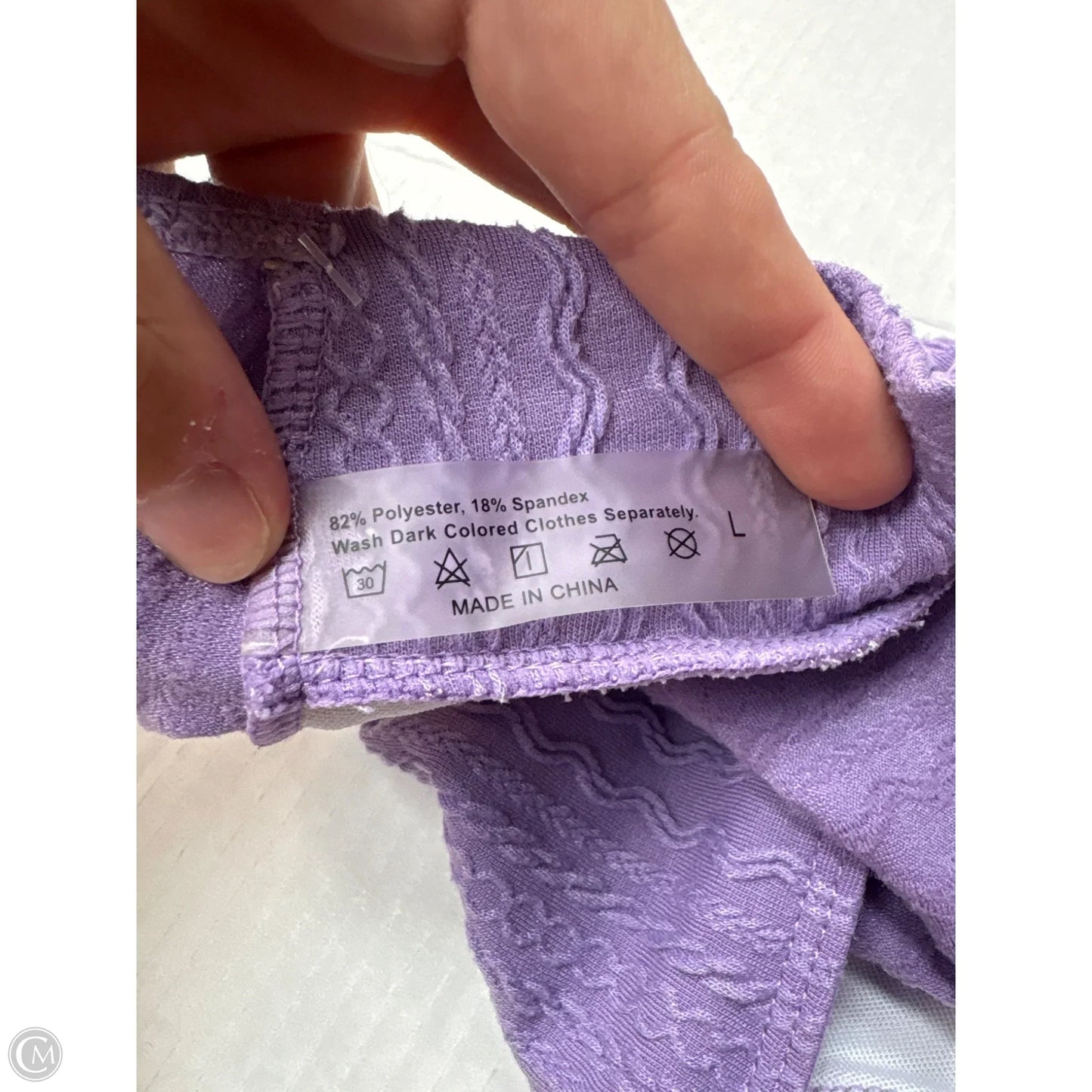 Swimsuit 2pc By Clothes Mentor In Purple, Size: L