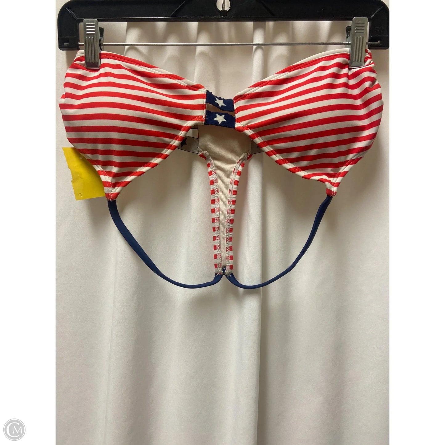 Swimsuit Top By Xhilaration In Blue & Red & White, Size: M