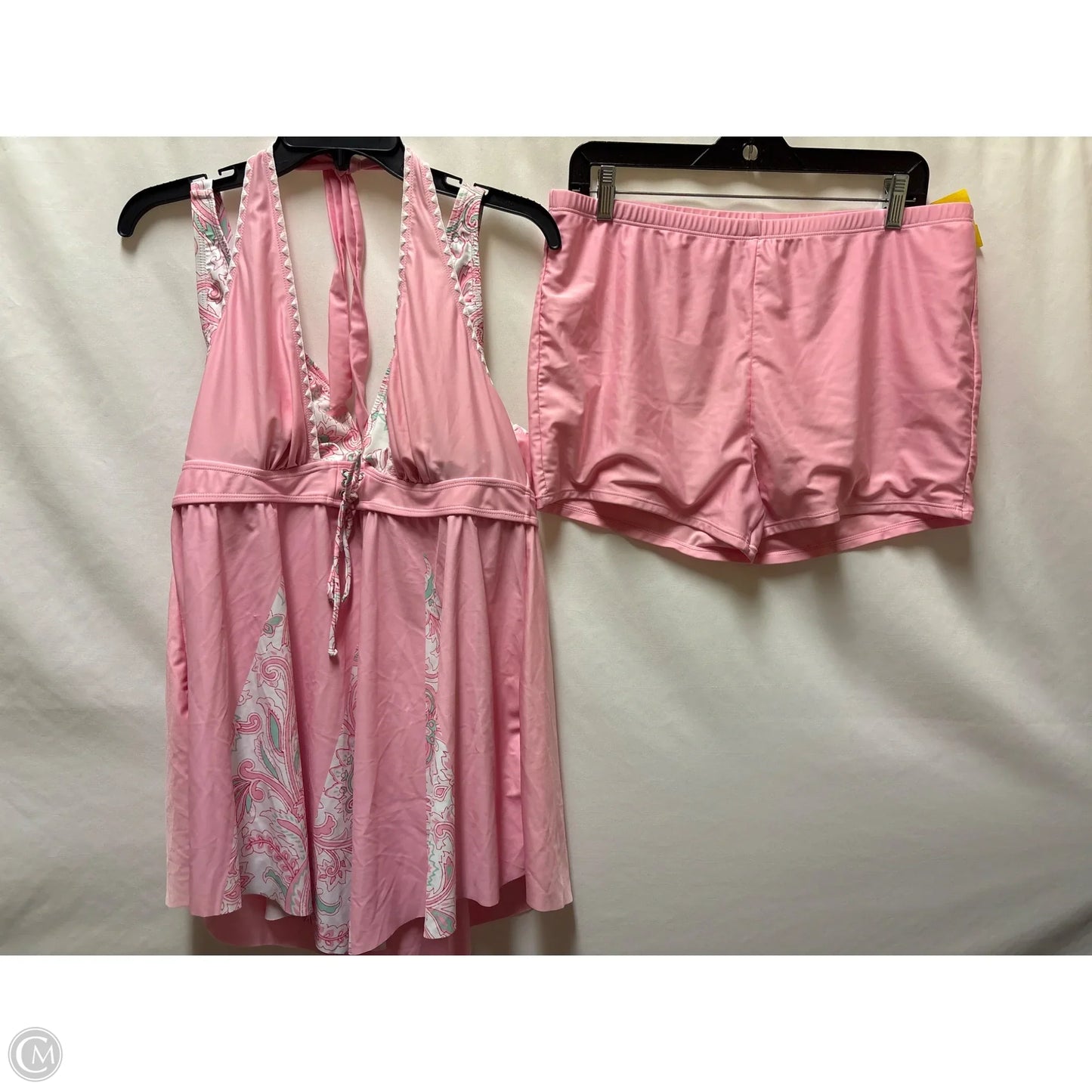 Swimsuit 2pc By Clothes Mentor In Pink, Size: Xxl