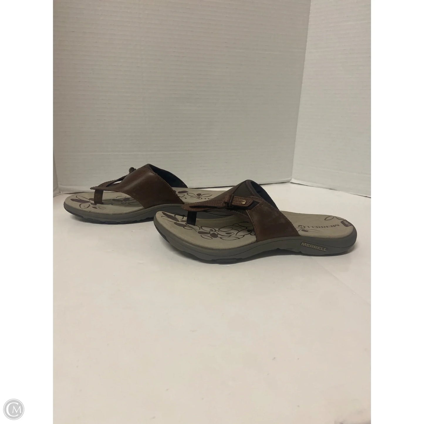 Sandals Flats By Merrell In Brown, Size: 8