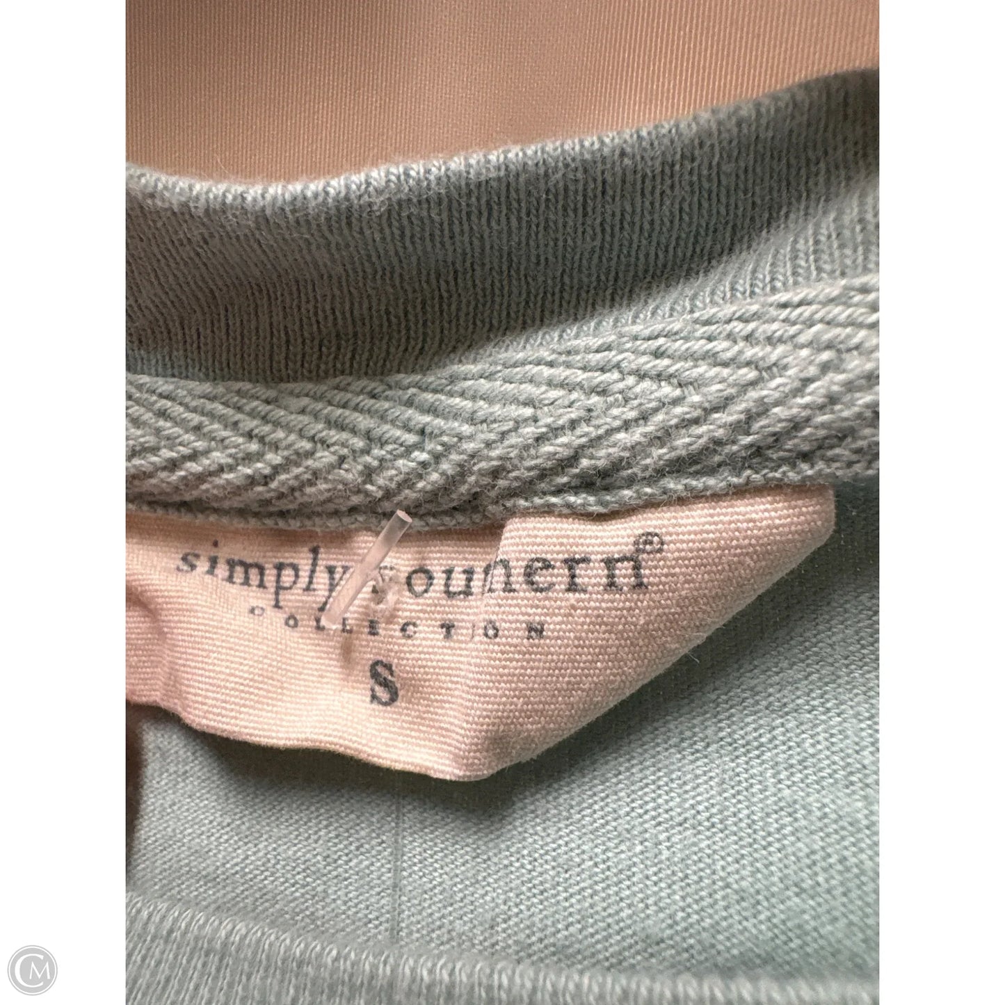 Top Short Sleeve By Simply Southern In Green, Size: S