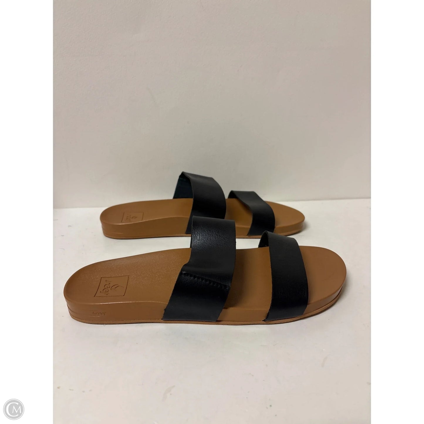 Sandals Flats By Reef In Black, Size: 9