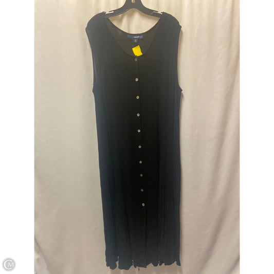Dress Casual Maxi By Denim 24/7 In Black, Size: 4x