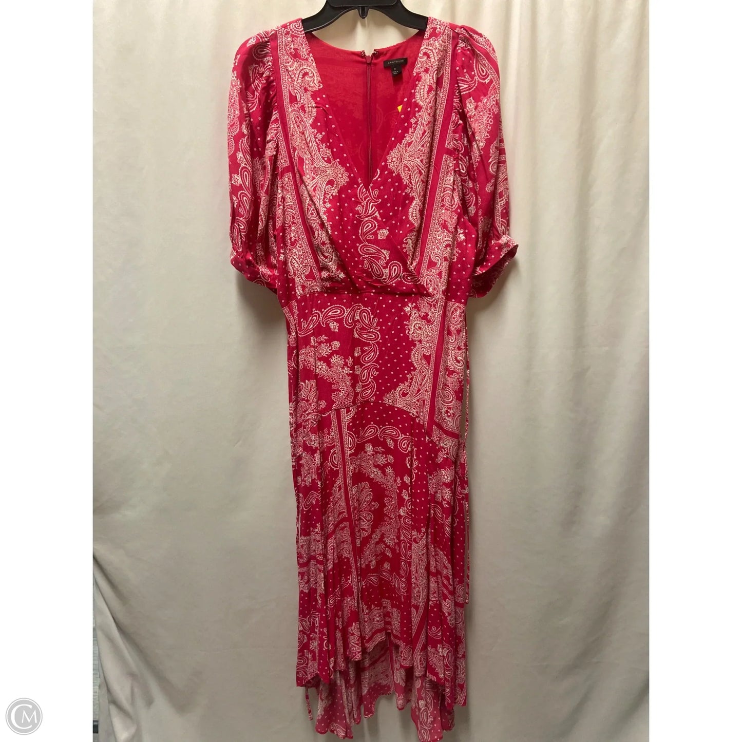 Dress Casual Maxi By Ann Taylor In Pink, Size: L