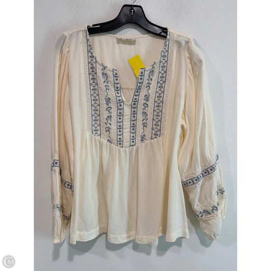Top Long Sleeve By Lucky Brand In Yellow, Size: S