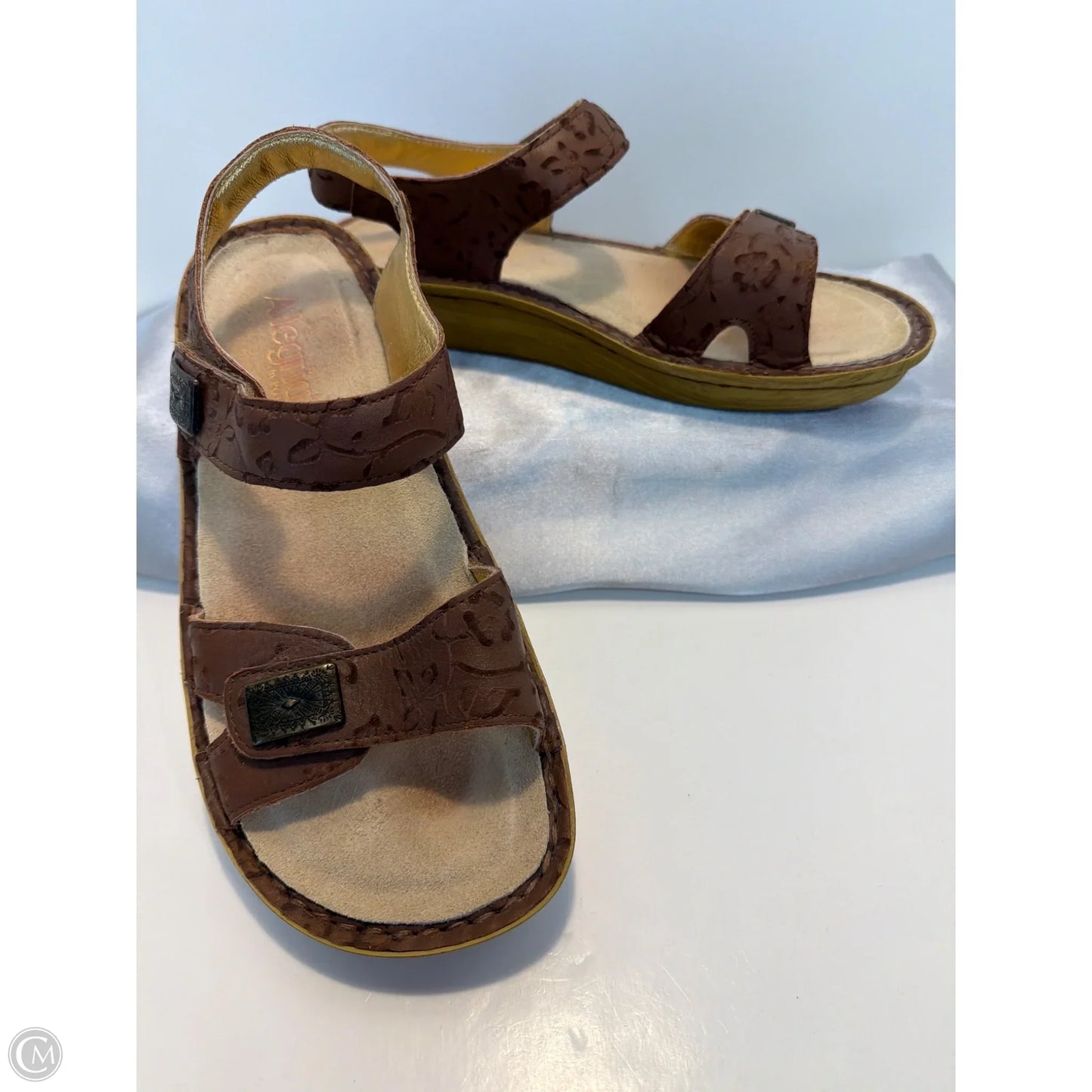Sandals Flats By Alegria In Brown, Size: 8.5