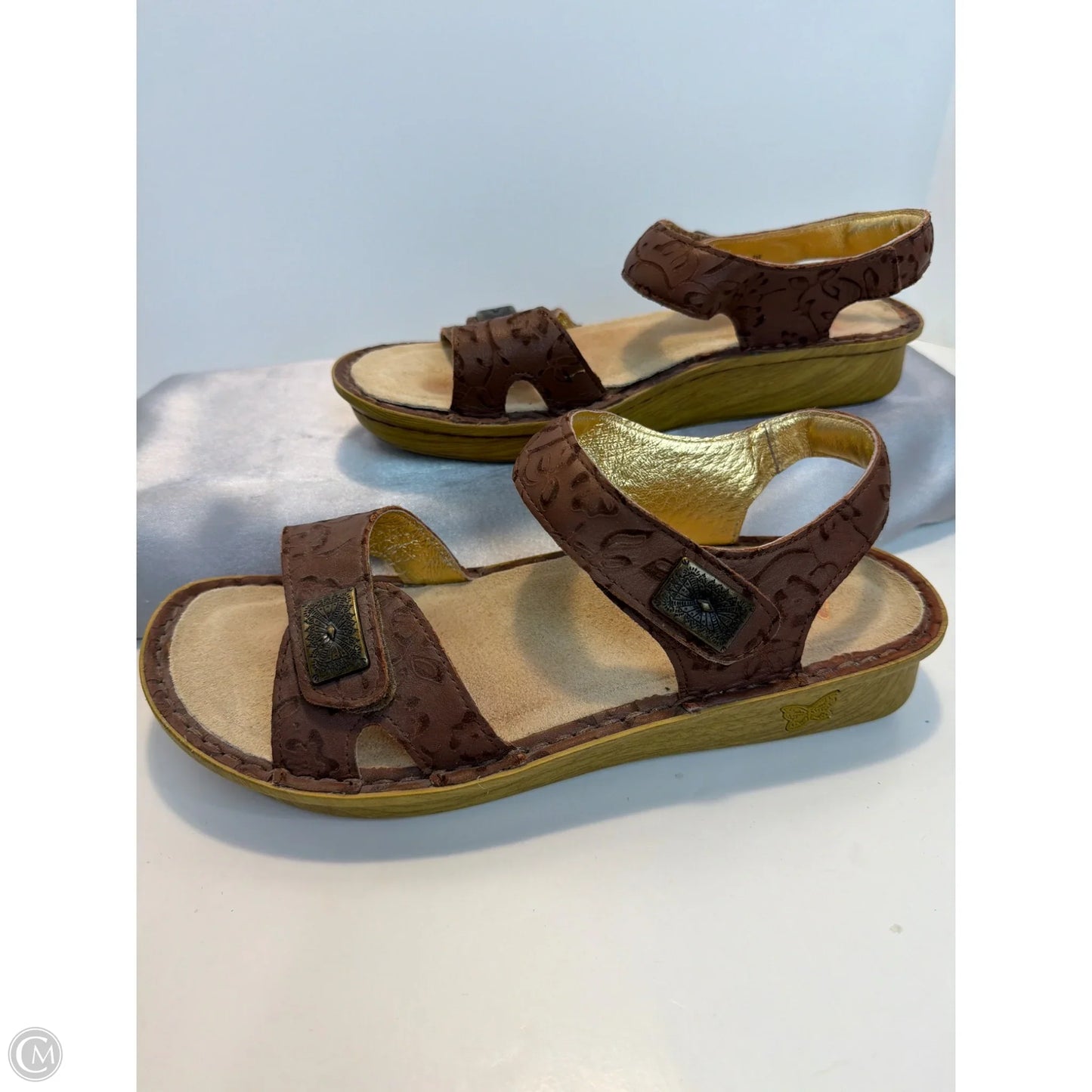 Sandals Flats By Alegria In Brown, Size: 8.5