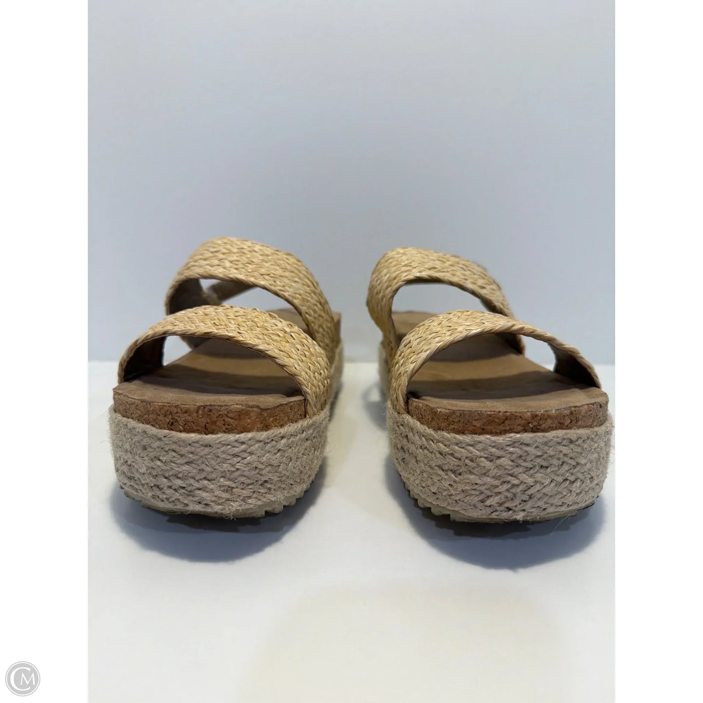 Sandals Heels Block By Serra In Tan, Size: 7
