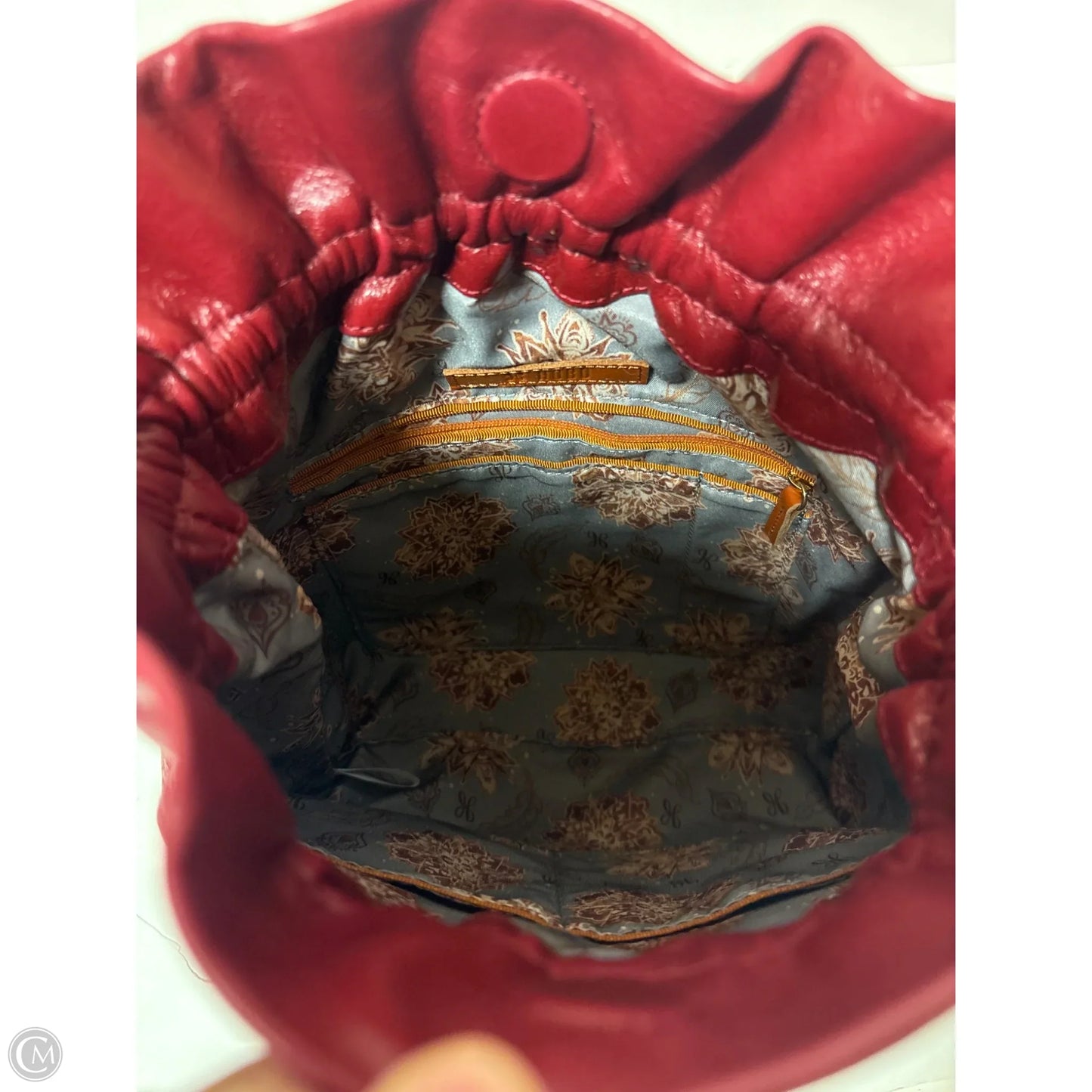 Handbag Leather By Hobo Intl, Size: Large