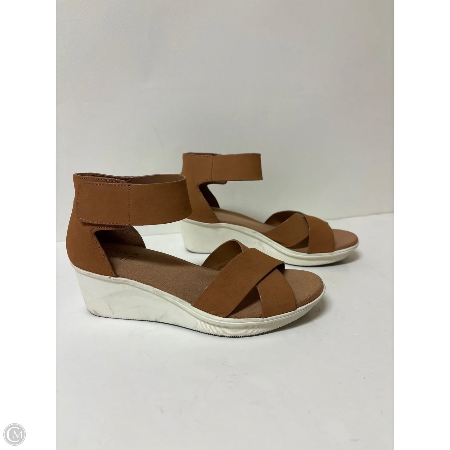 Sandals Heels Wedge By Naturalizer In Brown, Size: 7