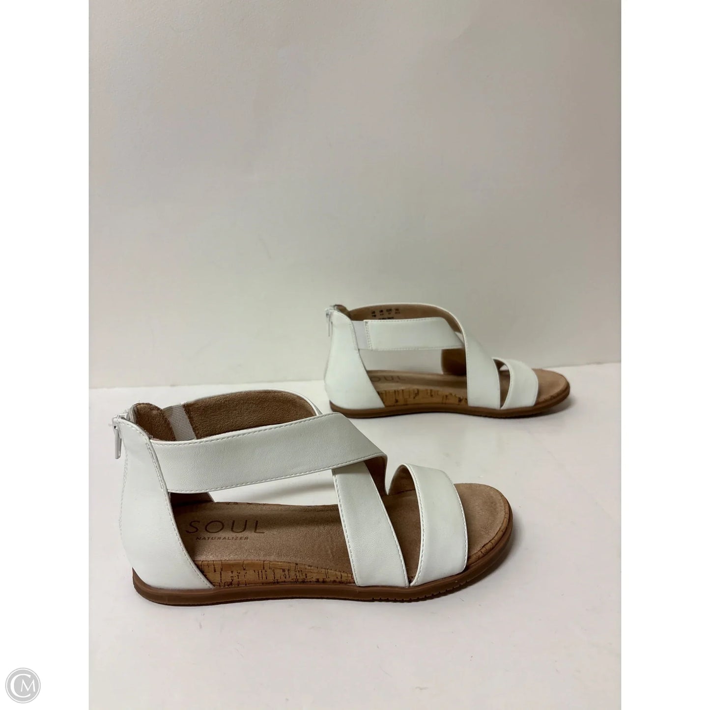 Sandals Heels Wedge By Naturalizer In White, Size: 7