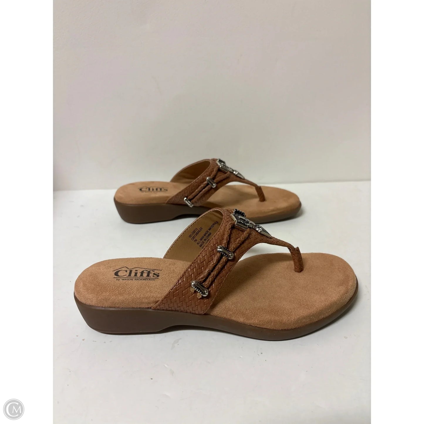 Sandals Flats By White Mountain In Brown, Size: 7
