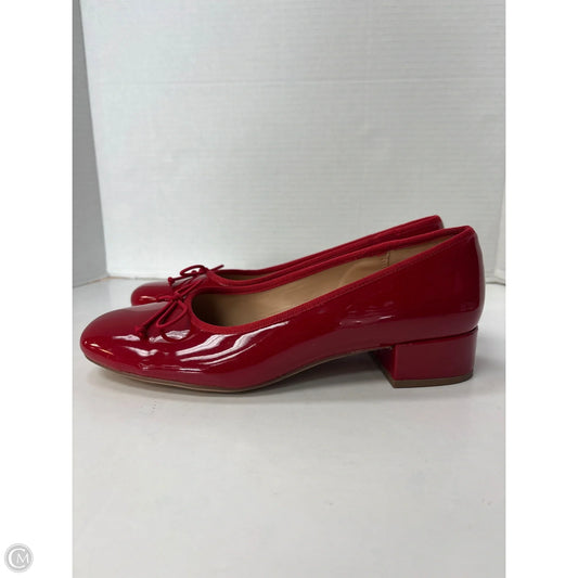 Shoes Heels Block By A New Day In Red, Size: 8