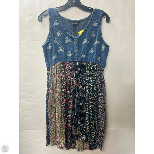 Dress Casual Midi By Clothes Mentor In Blue, Size: M