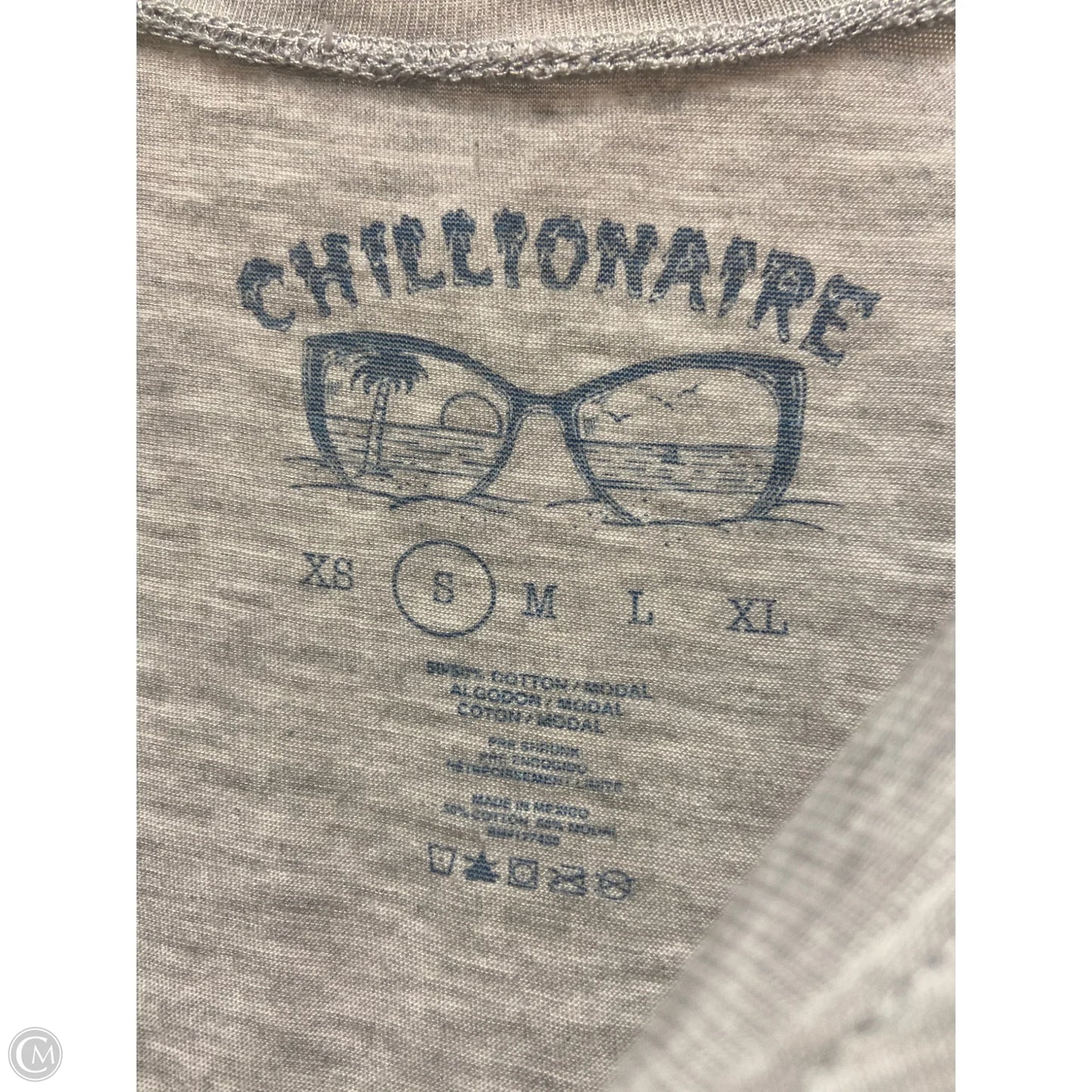 Top Short Sleeve By Clothes Mentor In Grey, Size: S