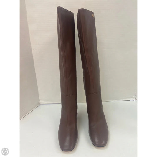 Boots Knee Heels By Cole-haan In Brown, Size: 5
