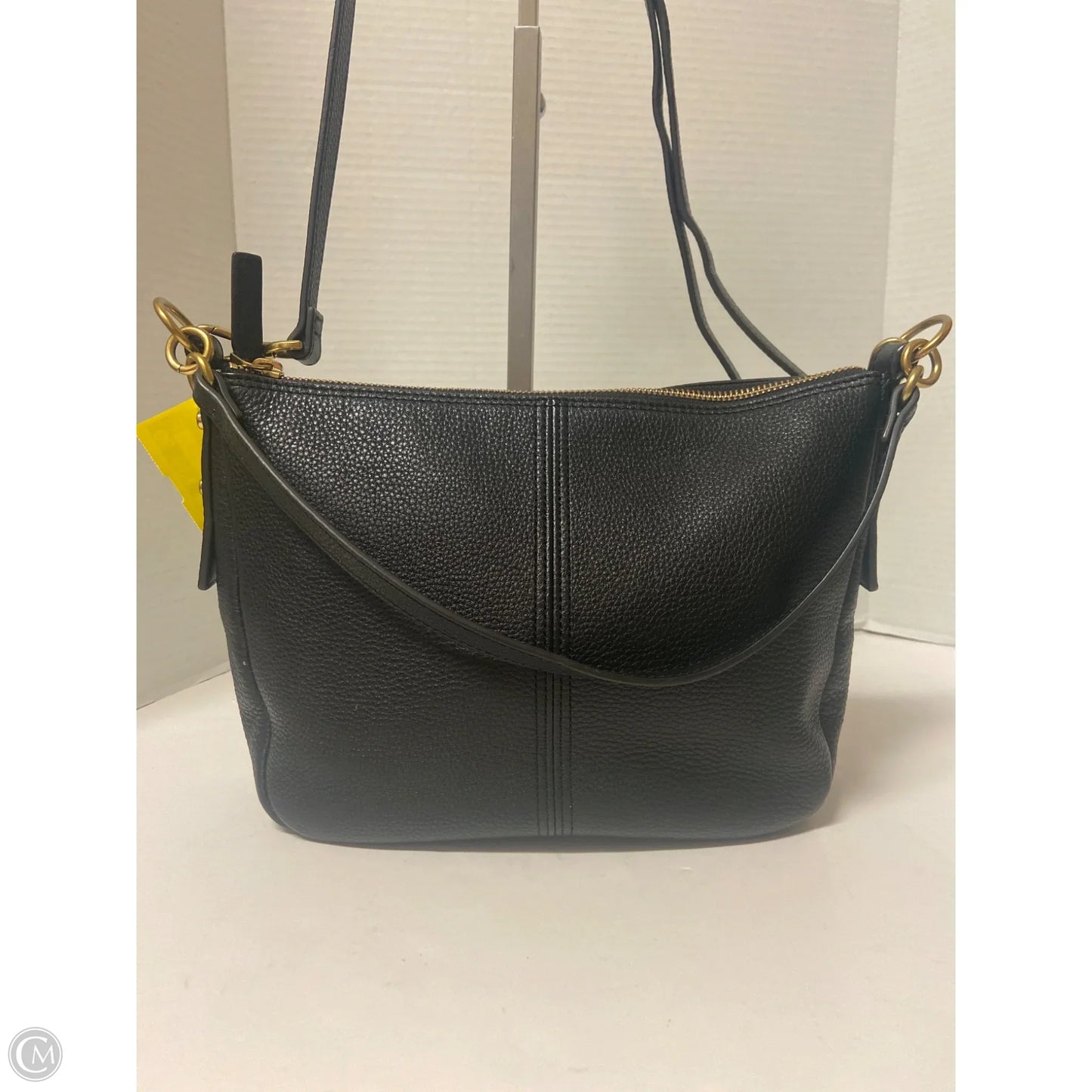 Handbag Leather By Fossil, Size: Medium