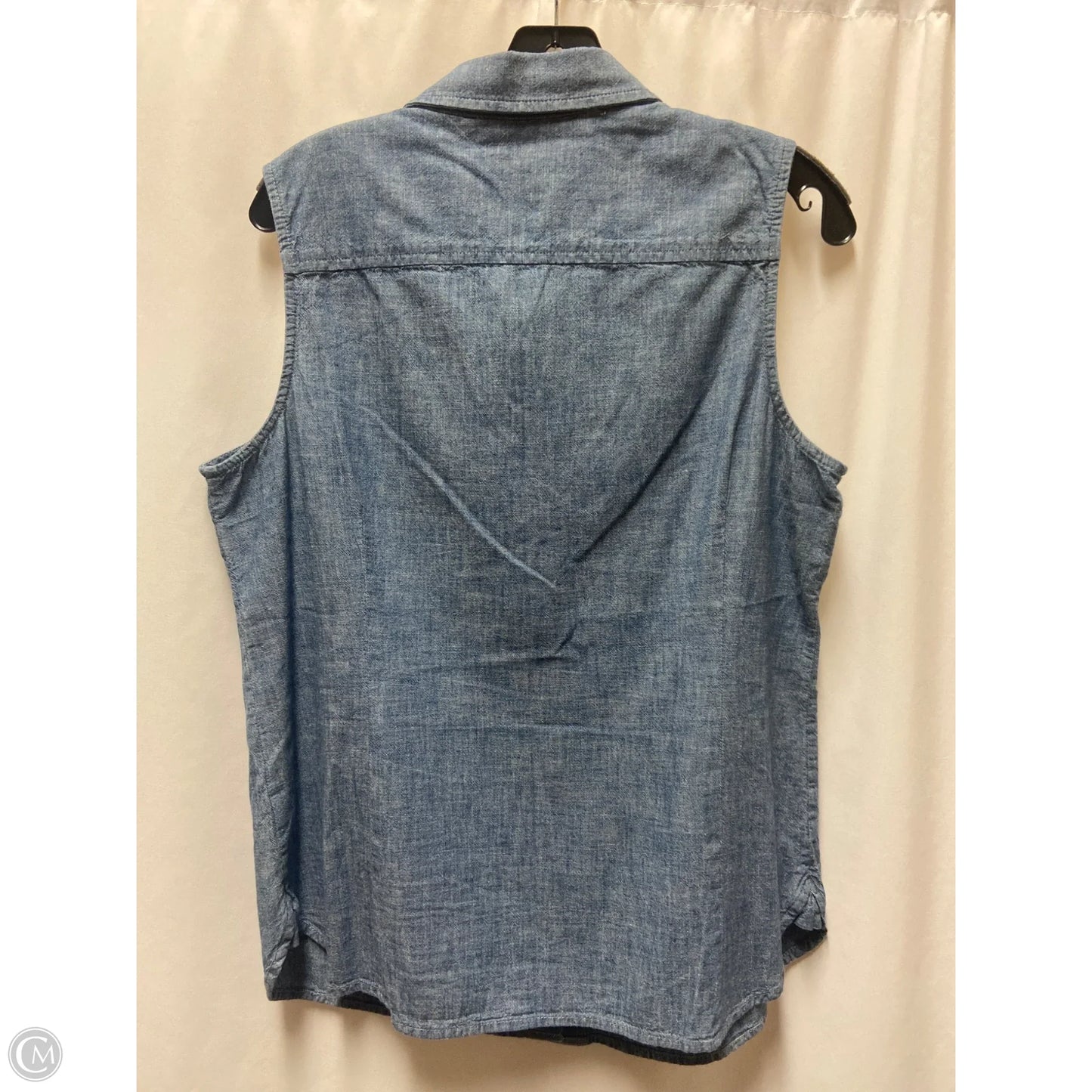 Top Sleeveless By Tommy Hilfiger In Blue, Size: L