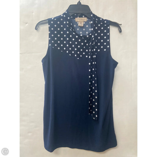 Top Sleeveless By Clothes Mentor In Navy, Size: S