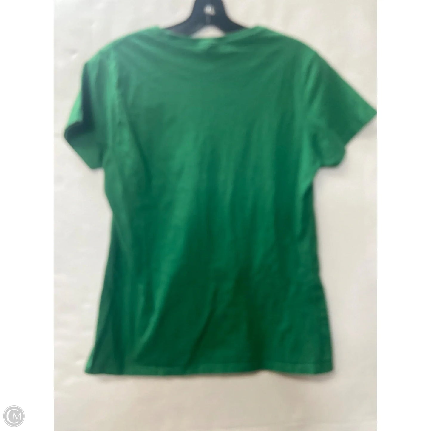 Top Short Sleeve By Port & Company In Green, Size: M