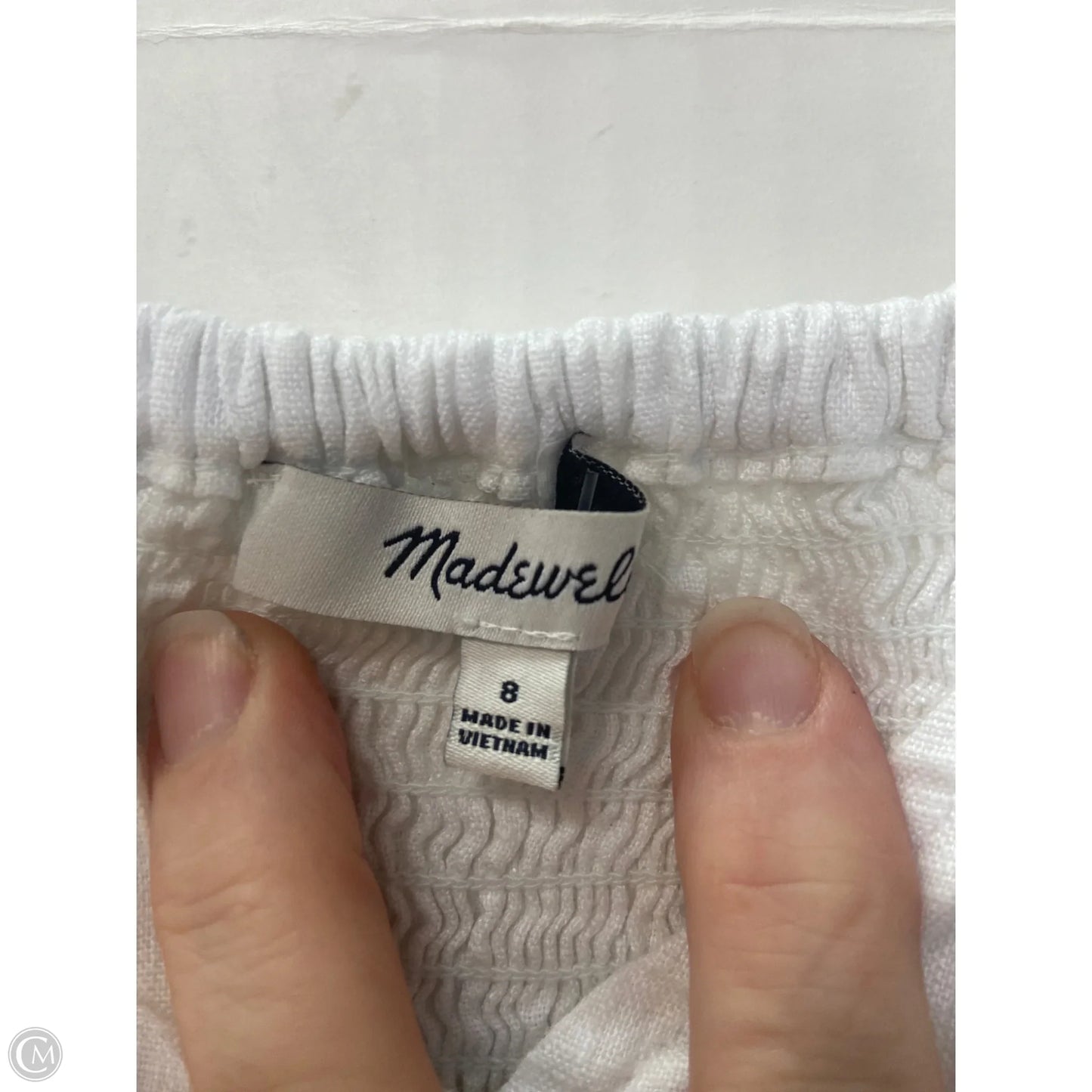 Top Sleeveless By Madewell In White, Size: M