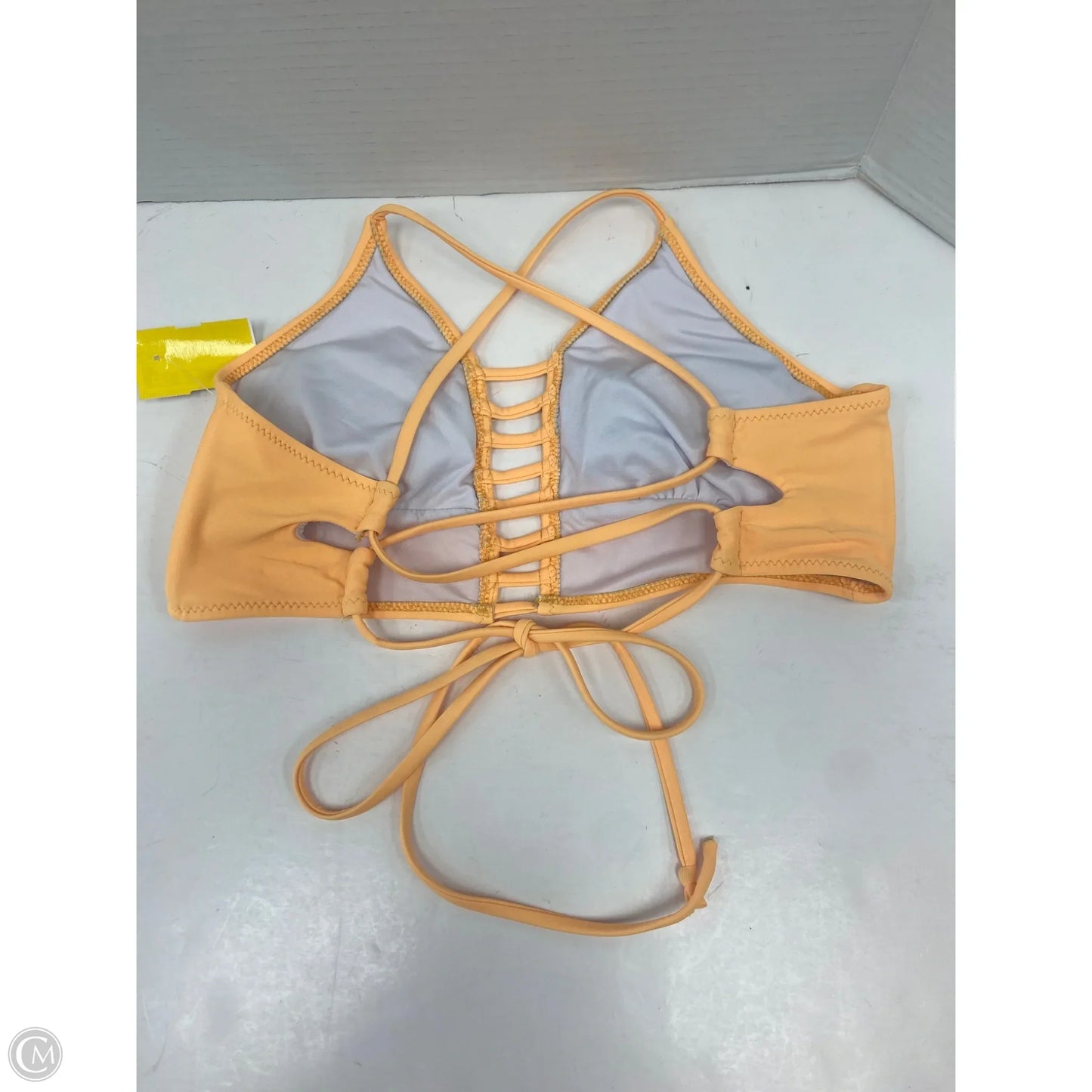 Swimsuit Top By Clothes Mentor In Yellow, Size: M