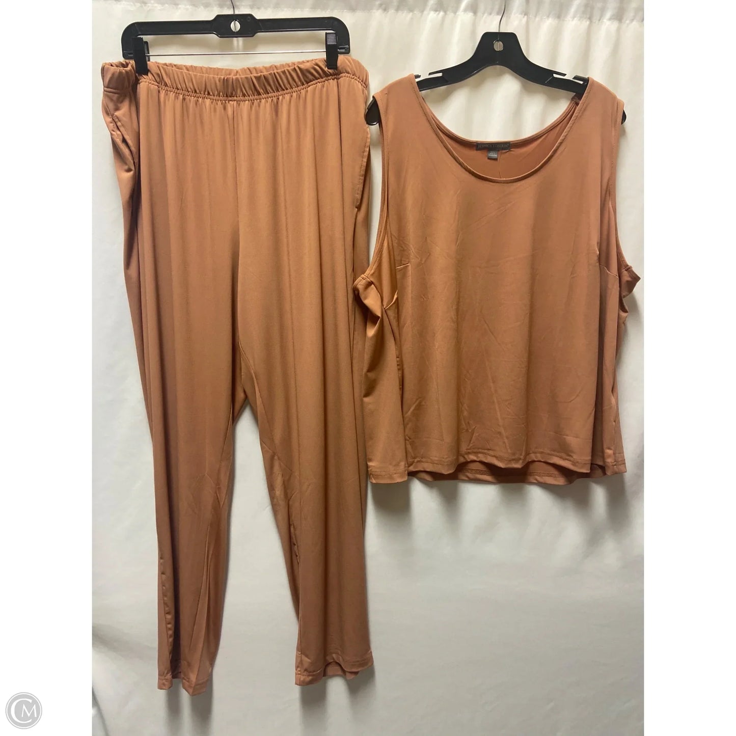 Pants Set 2pc By Jessica London In Copper, Size: 1x