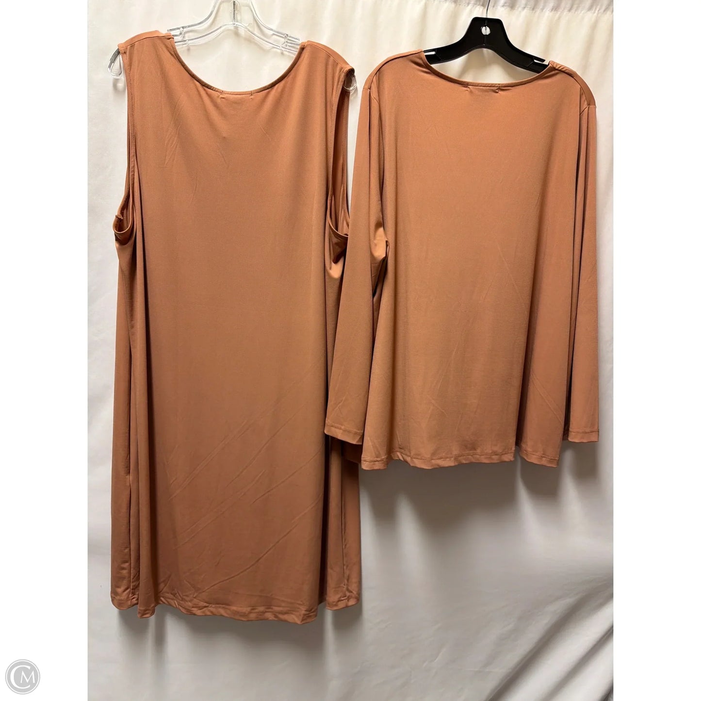 Dress Set 2pc By Jessica London In Copper, Size: 1x