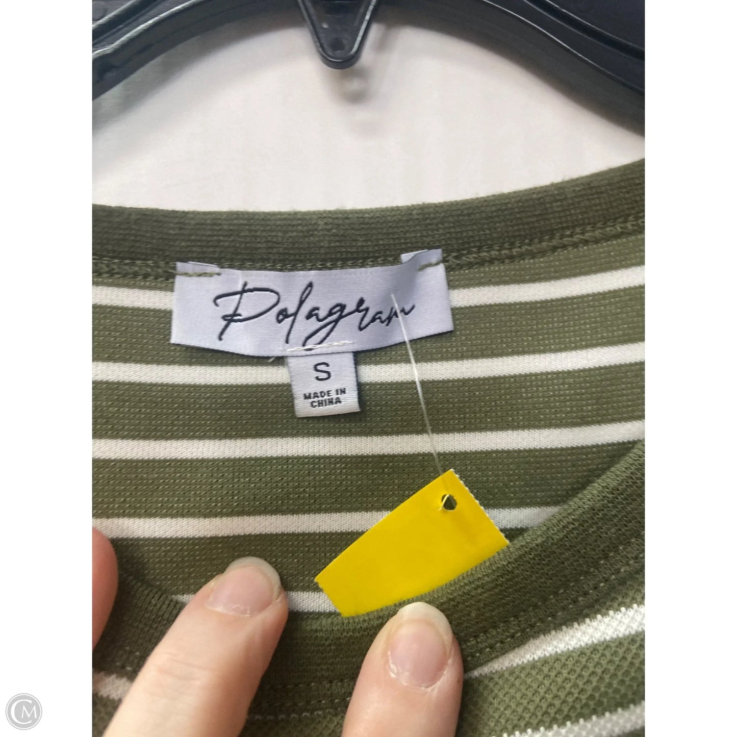 Top Short Sleeve By Polygram In Green, Size: S