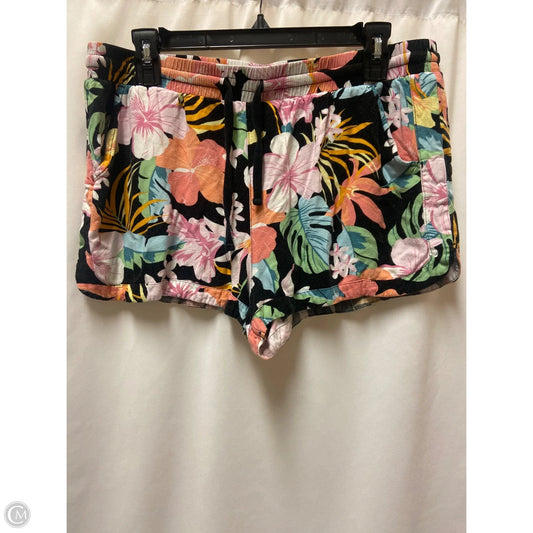 Shorts By Hurley In Floral Print, Size: L