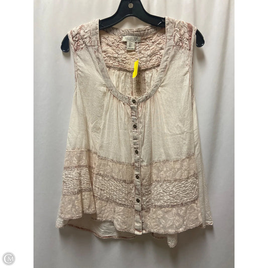 Top Sleeveless By Rachel Zoe In Pink, Size: L