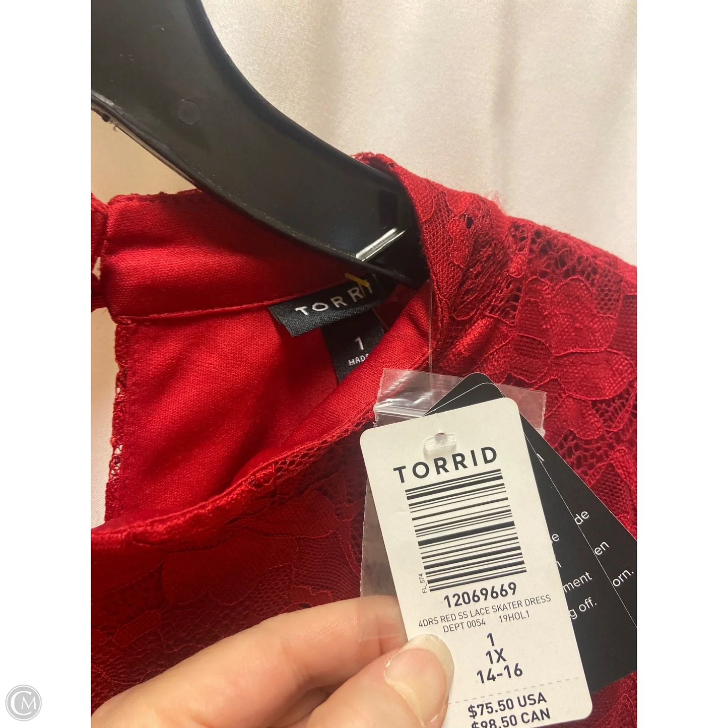 Dress Casual Midi By Torrid In Red, Size: 1x