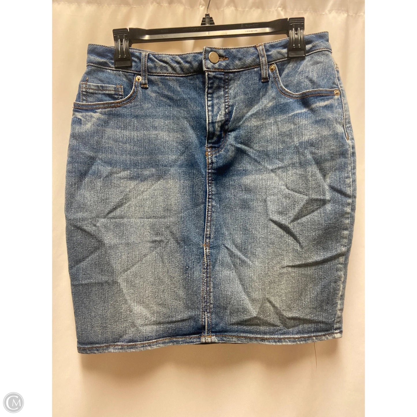 Skirt Mini & Short By Faded Glory In Blue Denim, Size: 10