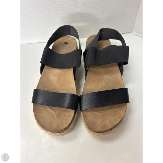 Sandals Flats By Big Buddha In Black, Size: 9