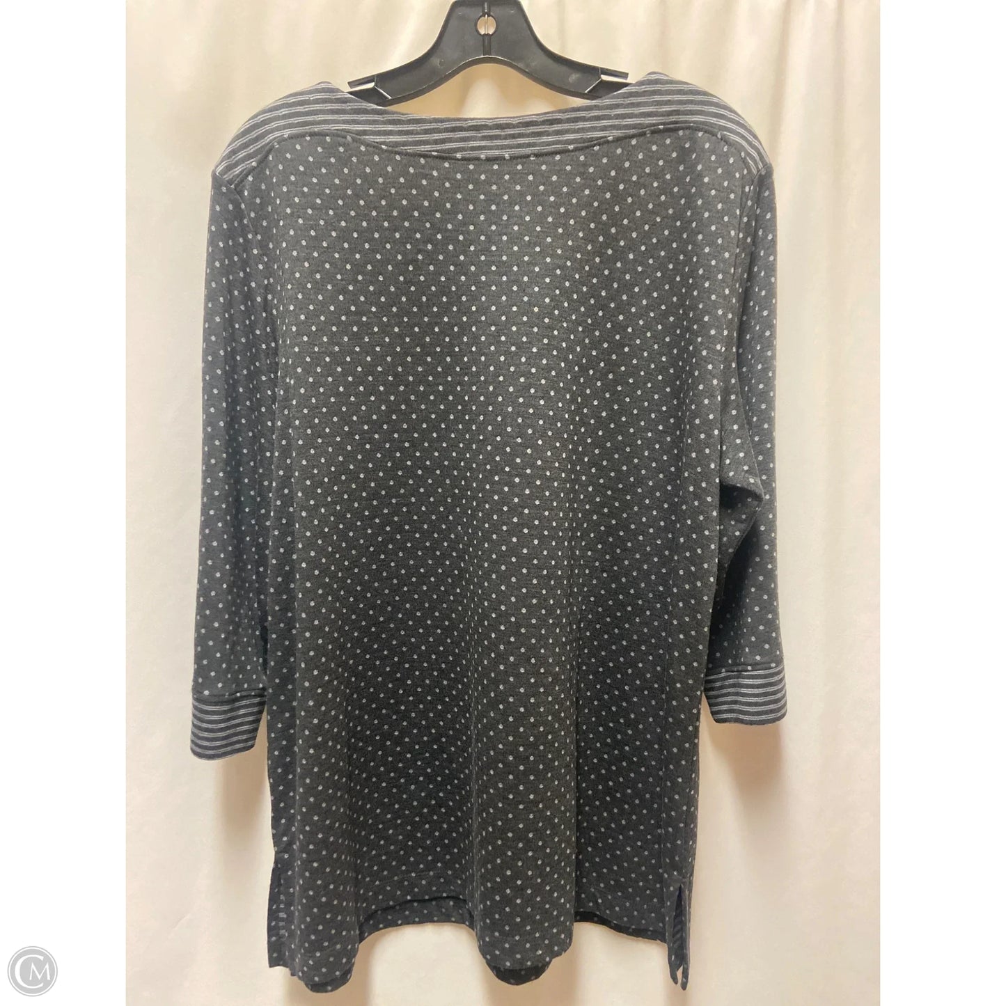 Top Long Sleeve By Clothes Mentor In Grey, Size: Xl