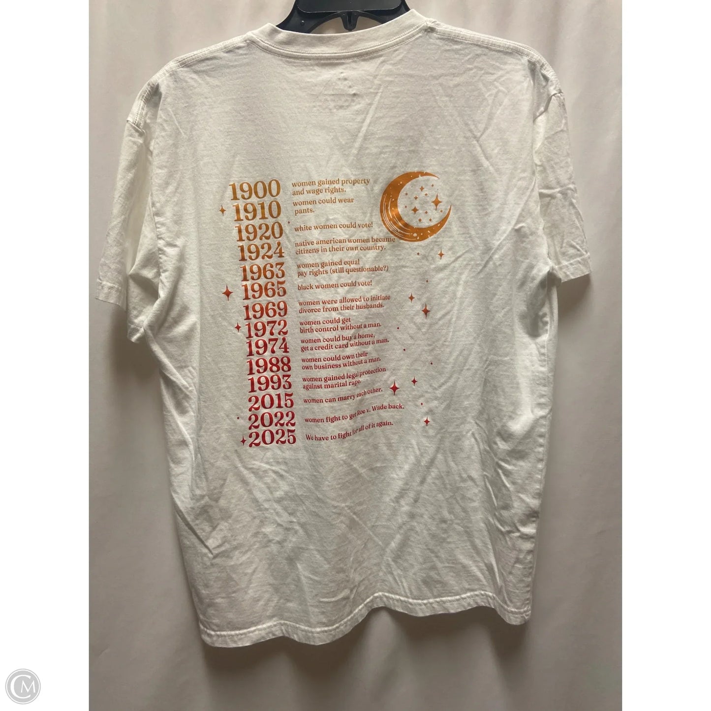 Top Short Sleeve By Clothes Mentor In White, Size: L