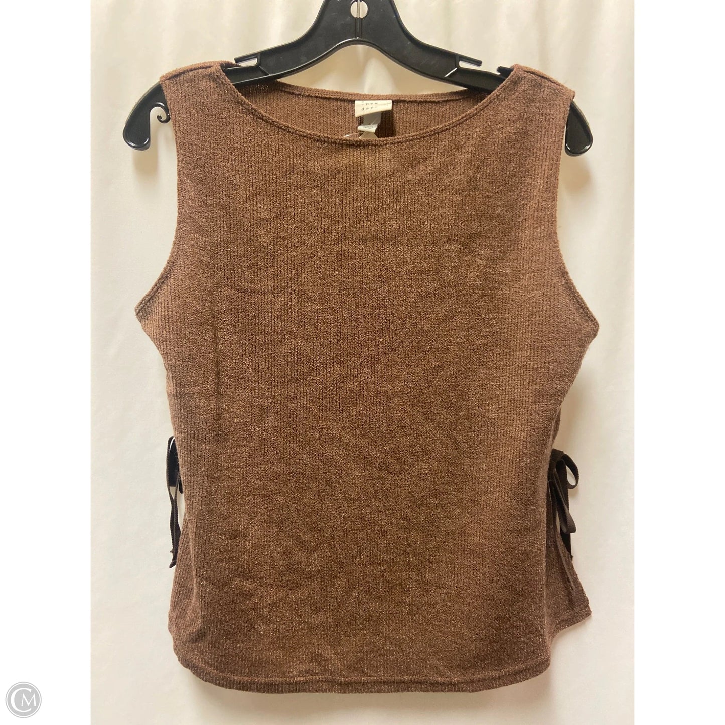 Top Sleeveless By A New Day In Brown, Size: L