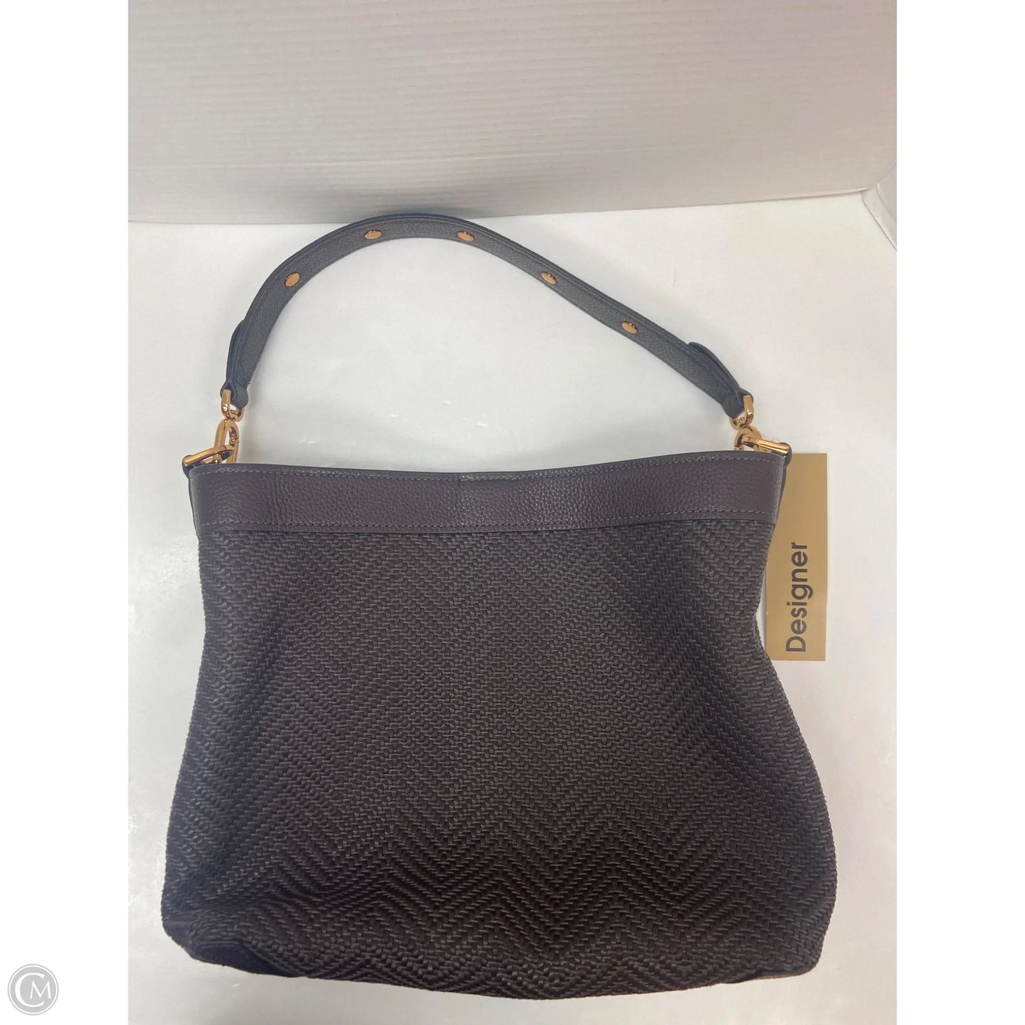 Handbag Leather By Fossil, Size: Large