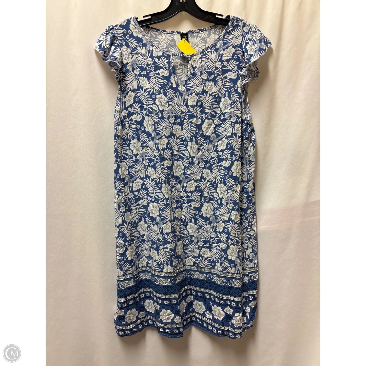 Dress Casual Midi By Emery Rose In Blue, Size: Xl