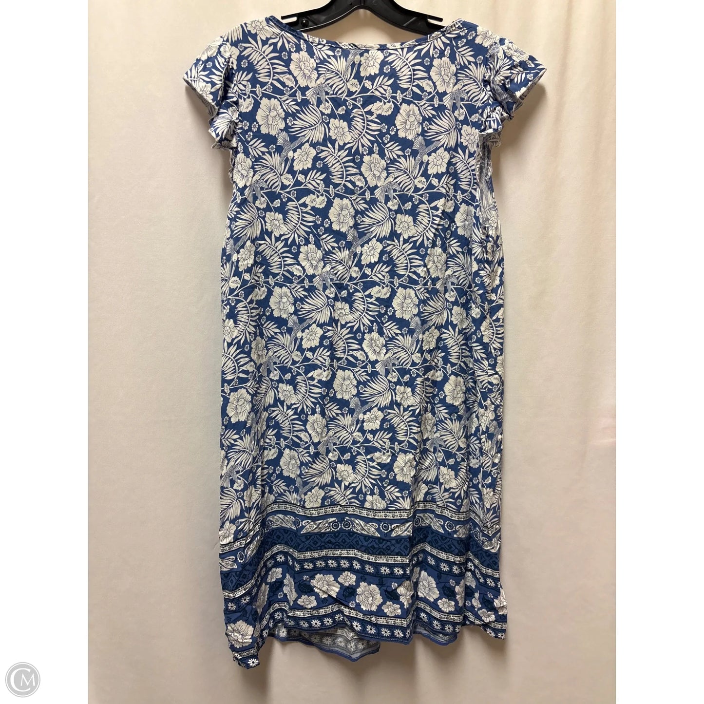 Dress Casual Midi By Emery Rose In Blue, Size: Xl