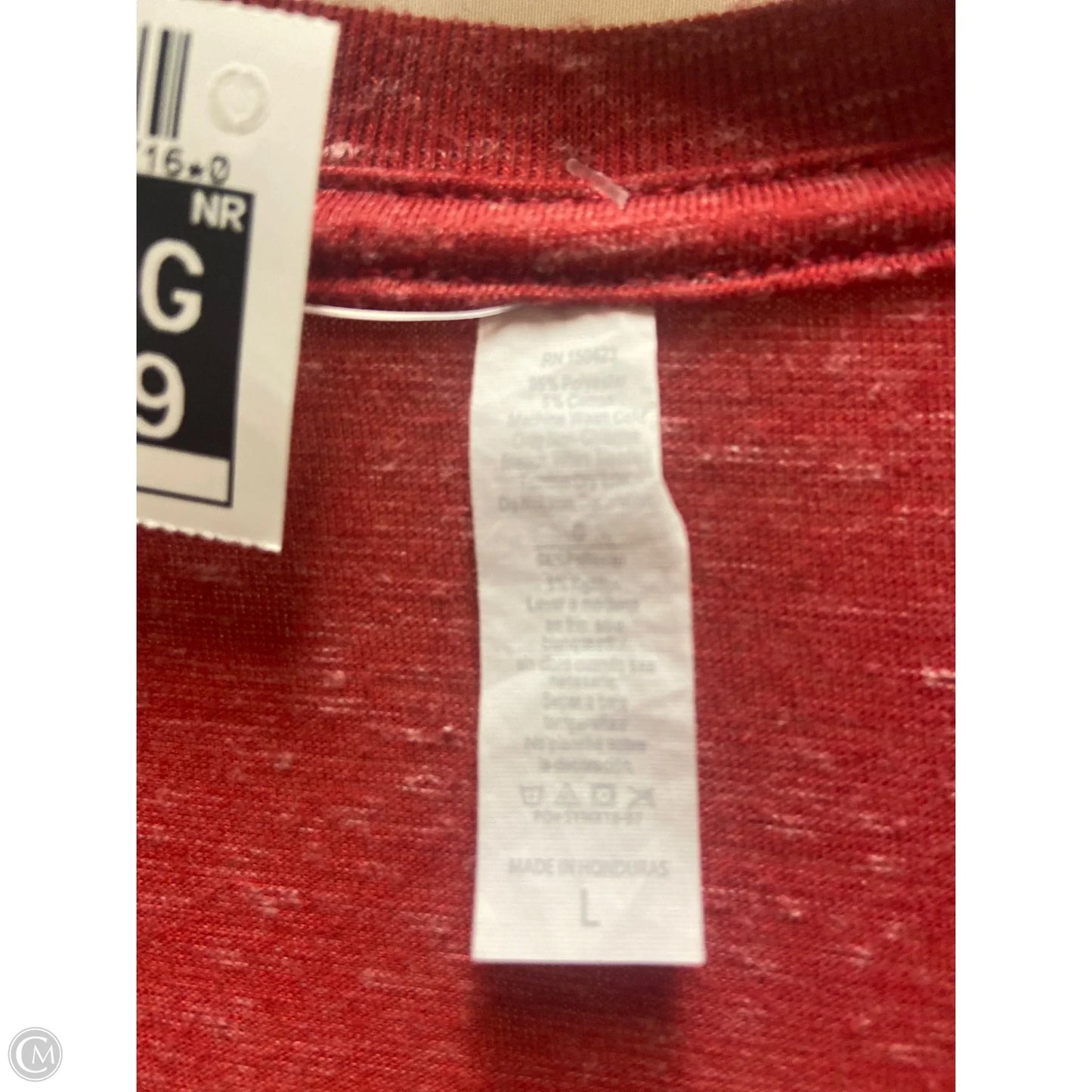 Top Short Sleeve By Clothes Mentor In Red, Size: L