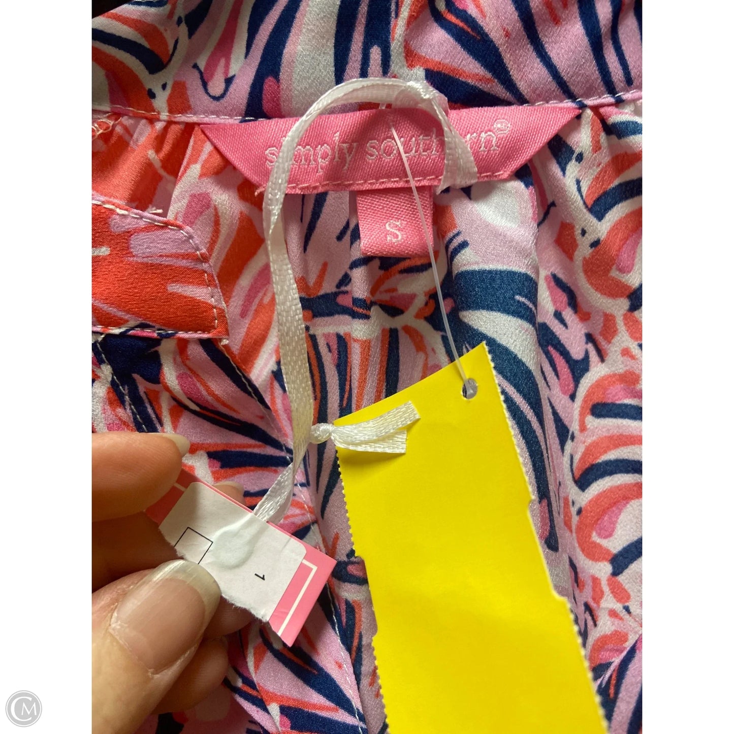 Top Long Sleeve By Simply Southern In Pink, Size: S