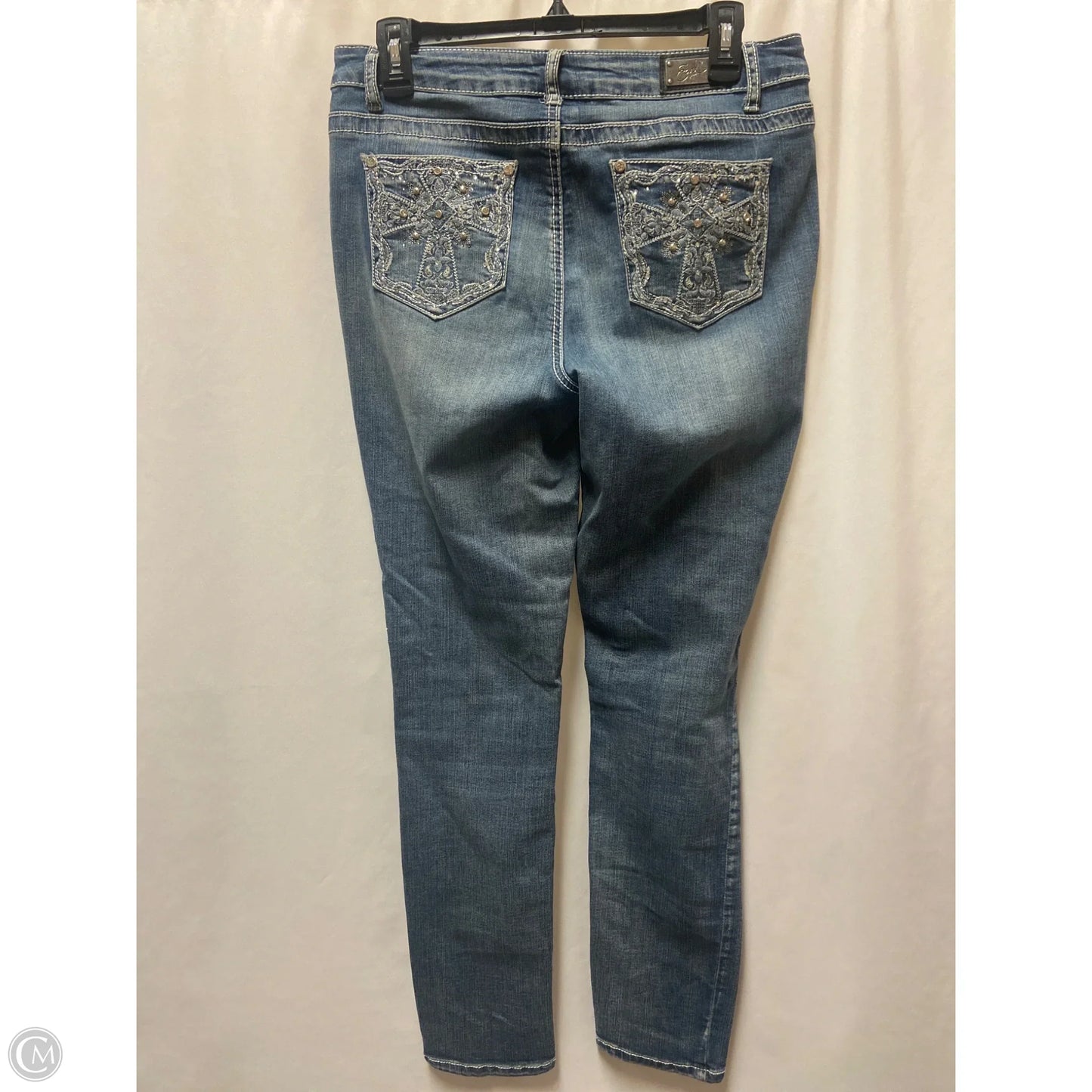 Jeans Straight By Earl Jean In Blue Denim, Size: 10