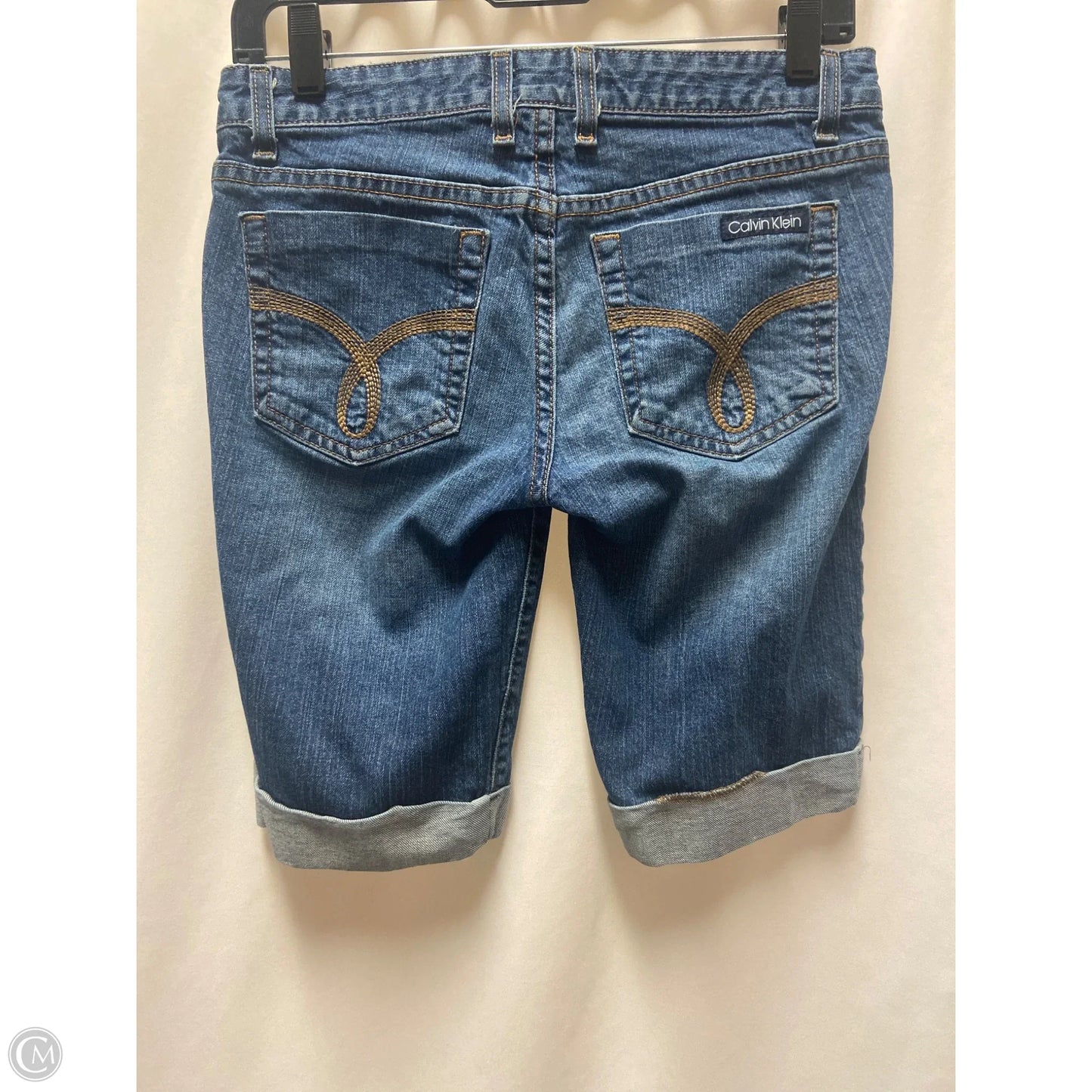 Shorts By Calvin Klein In Blue Denim, Size: 2