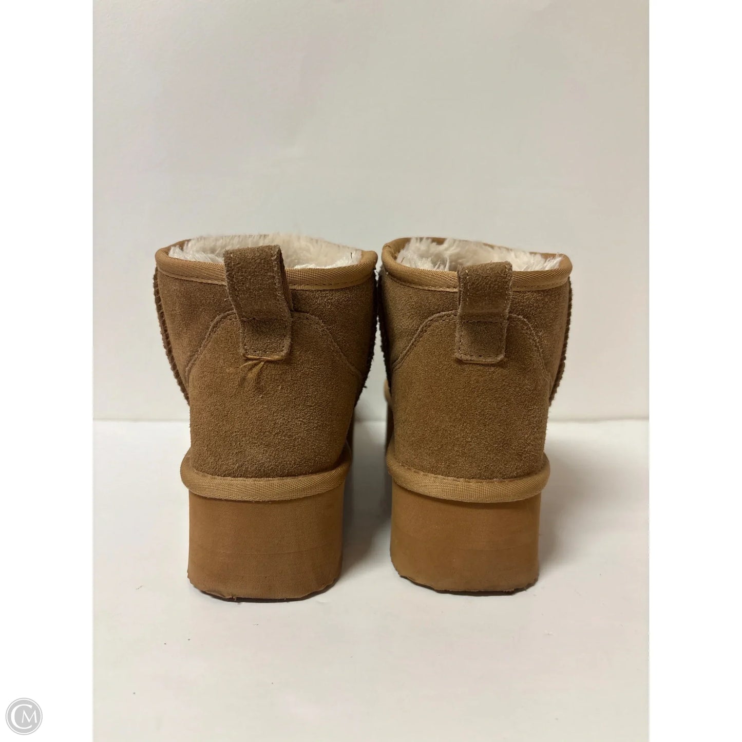 Boots Ankle Flats By Clothes Mentor In Brown, Size: 9