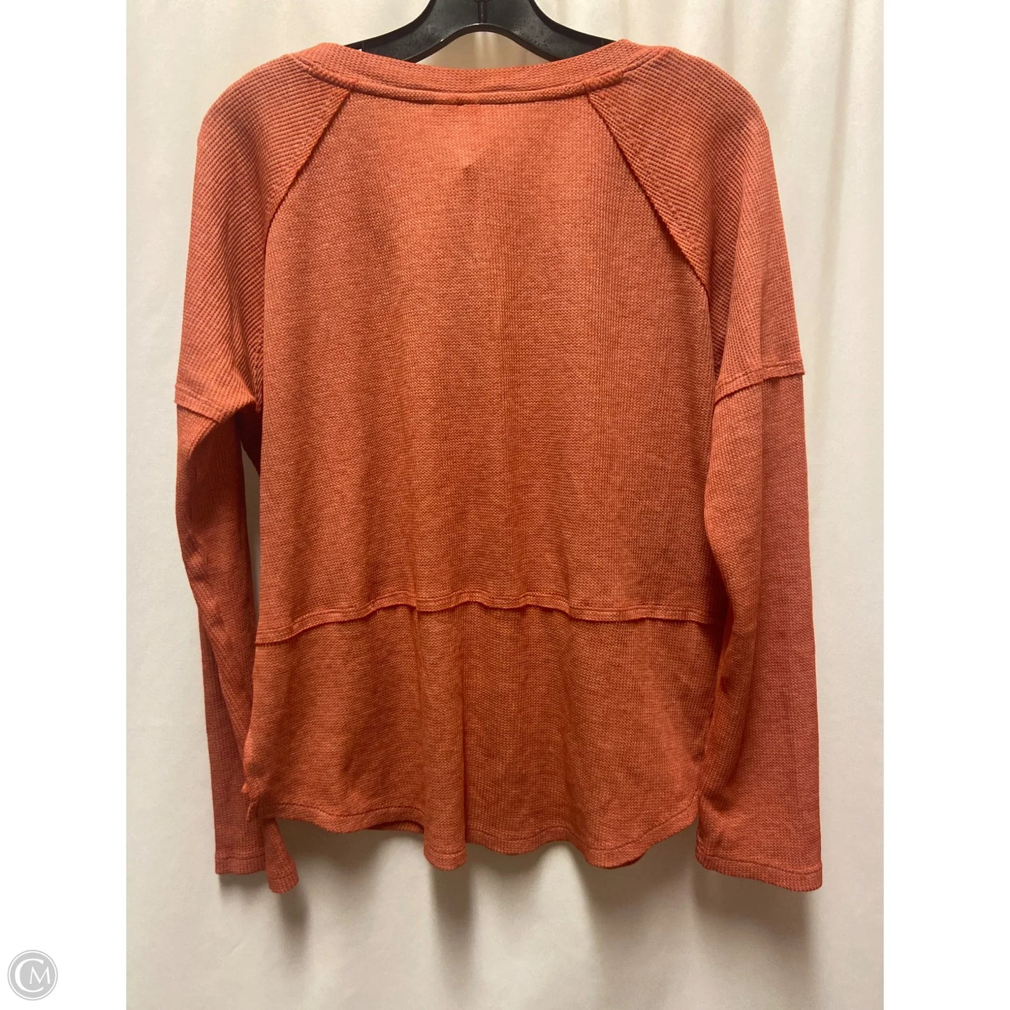 Top Long Sleeve By Cato In Coral, Size: M