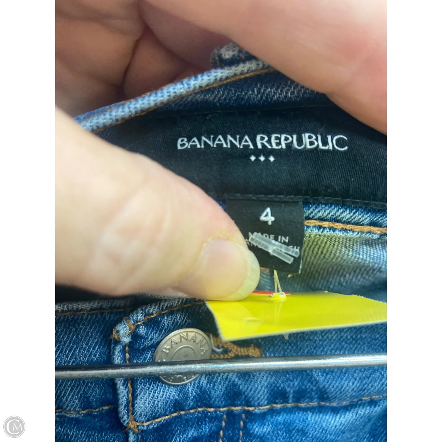 Skirt Mini & Short By Banana Republic In Blue Denim, Size: 4