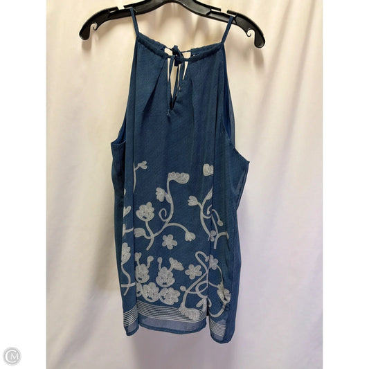 Top Sleeveless By New York And Co In Blue, Size: Xl